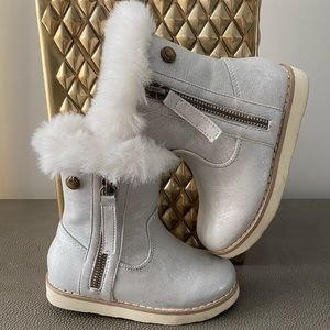 Tahari silver boots